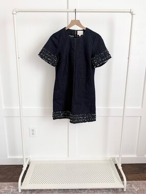 Cinq a Sept Denim Short Sleeve Mini Dress